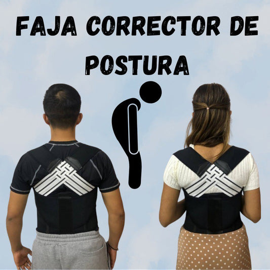 FAJA CORRECTOR DE POSTURA ULTRA ORGINAL 2 EN 1